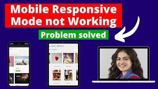 How do I fix responsive website Elementor | Mobile Responsive Mode not Working - FIX