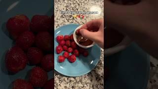First Dip of the Season  #chocolatestrawberries