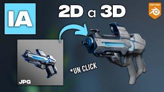 Cómo Hacer Modelos 3D con Inteligencia Artificial en 5 Minutos - TUTORIAL Blender