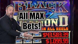 Black Diamond - All MAX Bets - Jackpot Hand Pay!  Potawatomi!