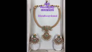 415/- only Matte finish neck set DS Jewellers and saree world #gold #onlineshopping #trending #ytsho