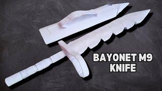 Not many people know how to make an M9 Bayonet Knife from A4 paper