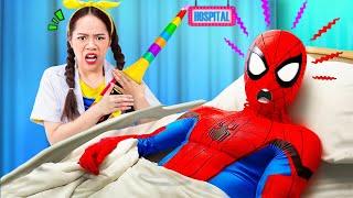 Chief Soyay Gets Trouble Helps Spider-Man Sneaking into Superhero Hospital | Soyay Life Hospital #20