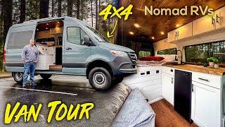 Sprinter 4x4 OFF-ROAD Overland Camper Van Conversion Build Out by Nomad RVS