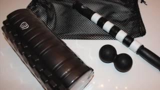 TeamSoda Fitness Massage-Set: 2 in 1 Faszienroller + doppelter Lacrosse Massageball + Massage Roller