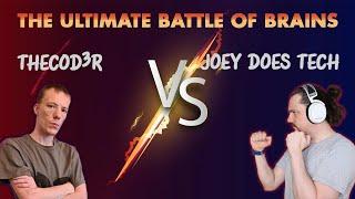 TheCod3r Vs. Joey Does Tech! The Ultimate Battle Of The Brains (Amatuer Vs. Pro) Repair-Off