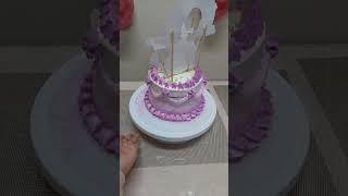 Cake design/doll cake/birthday cake design  #cakeart