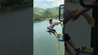 Bungee Jumping With Rope In Beautiful Place, :$ Asmr Bungee Jumping #shorts