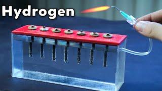 Make Water into Hydrogen Generator using Battery Pins - Hydrogen Generator Simply (HHO)