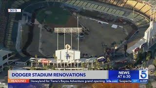 Dodger Stadium undergoing rennovations