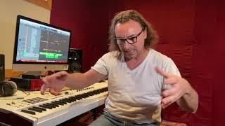 Bogdan Ota aka AllanO - studio time. Producing music for other people.