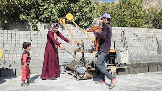 Everyday Strength: Fatemeh Washes Clothes and Works at a Block-Making Workshop 