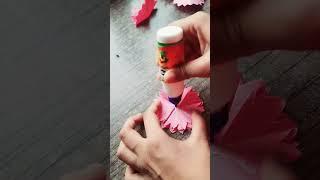 how to make cute flower  |#creamymoon #craft #subscribe #shorts 