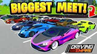 Hosting The LARGEST Car Meet In Driving Empire!