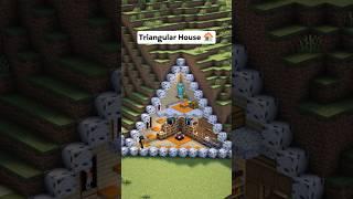 Minecraft Üçgen Ev Yapımı 