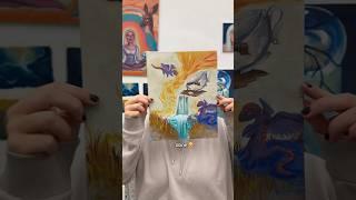 Is my sister more talented than me?  #art #painting #challenge #funnyart #canvas #artchallenge