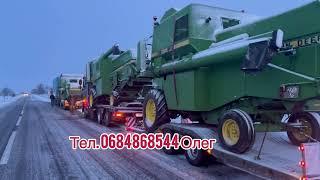 Приїхали ТРИ комбайни з Німеччини!! Розгрузка John Deere 0684968544