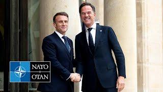 NATO Secretary General with the President of France  Emmanuel Macron, 12 NOV 2024