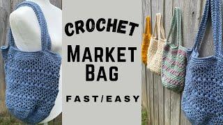 Crochet Market Bag FAST, EASY