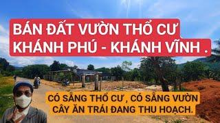 BÁN ĐẤT KHÁNH PHÚ KHÁNH VĨNH, ĐẤT VƯỜN THỔ CƯ, GIÁ RẺ ĐẦU TƯ | TRẦN ANH THI BĐS.