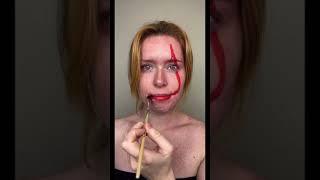 PENNYWISE CREEPY MAKEUP TRANSFORMATION! | hollymurraymakeup #shorts