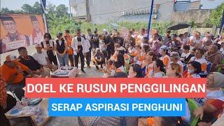 BANG DOEL SERAP ASPIRASI DAN BELANJA MASALAH DENGAN PENGHUNO RUSUN PENGGILINGAN