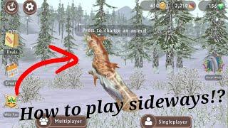 How to play as a sideways animal in wildcraft! (wildcraft glitch) THIS WORKS WITH ANY ANIMAL!