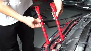 How to install Bars Kidney Braces For BMW E90 E91 E92 E93?