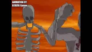 Papyrus beating Omni Man inside the sun for some reason