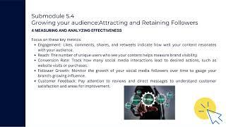 M5 (foundation) - 4. Growing your audience: Attracting and retaining followers