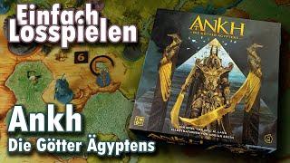 Ankh - Gods of Egypt: Simple Steps to Start Playing (Board Game Rules) - Subtitled
