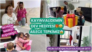 KAYINVALİDEMİN DEV SÜRPİZİTORUNLARINA HEDİYE TEPKİMİZBAYRAM MARKET ALIŞVERİŞİ