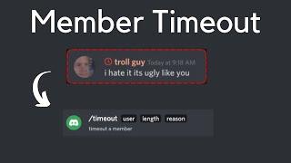 TIMEOUT Members from chatting and joining voice channels! | DiscordJS V13 Tutorials