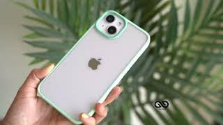 Aqua Green Drop Proof Transparent Sleek Case For iPhone 13 and 13 mini