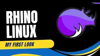 Rhino Linux 2023.4 - My First Look