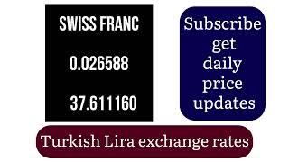 Turkish Lira Exchange Rates Today 31 July 2024