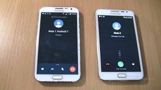 WhatsApp Incoming & Outgoing call at the Same Time Samsung Galaxy Note 2+Note 1 android 7