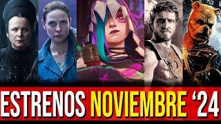 Estrenos Noviembre 2024 en Netflix, HBO, Amazon Prime Video, Disney+ y Cines