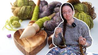 100 days to Halloween: Support Spindle Spinning Sock Yarn (pt. 1)