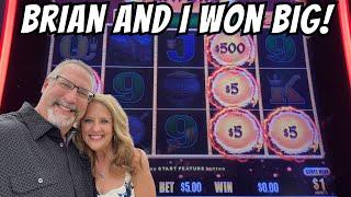 Brian and I WON BIG on Dragon Link!  @ohyeahslots #slots #casino #slotmachine