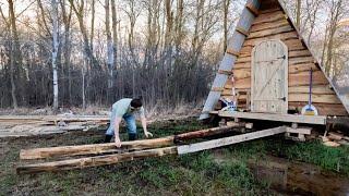 A-Frame cabin is ready for the wedding day!