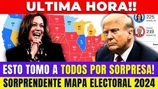 Esto Tomó a Todos Por Sorpresa! SORPRENDENTE MAPA ELECTORAL DE 2024 | Noticias De Kamala Vs. Trump