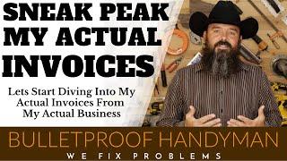 My Actual Invoices - Real Handyman Business Invoices