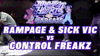 RAMPAGE & SICK VIC vs CONTROL FREAKZ | 2 v 2 Freestyle Top 8 | Breakin' Hearts/ Vegas | #SXSTV