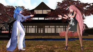 MMD Fight : Miku vs IA (Motion DL)