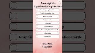Tanvi Digitals -Digital Marketing Services in Pune #digitalmarketing #internetmarketing  #india