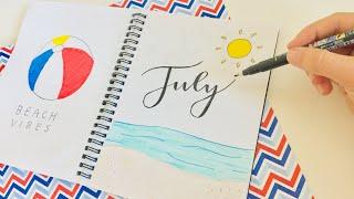 July Bullet Journal Setup | Audrey's Jar