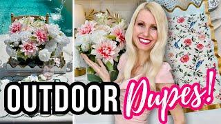 *DESIGNER DUPES* THAT'LL SAVE You HUNDREDS! OUTDOOR DIY LOOK For LESS DECOR!