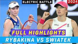 Elena Rybakina Vs Iga Swiatek • Electric Encounter  | Assaulting Tennis 2024 Full Highlights