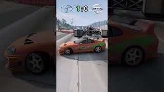 Toyota Supra VS Nissan GT-R #beamngdrive #gaming #beamng